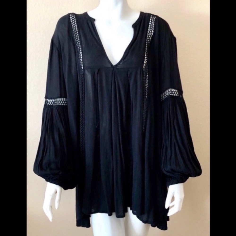 Anthropologie Free People black tunic NWT